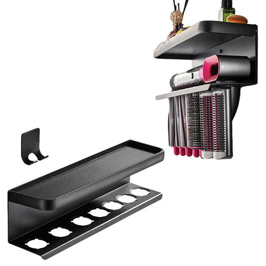 Curling Wand Wall Mount Holder Hair Dryer Shelf Storage Rack for Dyson Styler