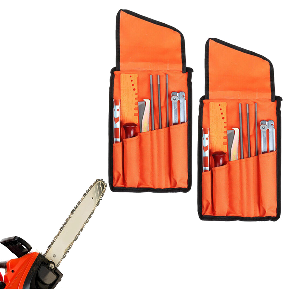 18Pcs Chainsaw Sharpening Filing File Kit with Storage Bag Chain Sharpener Saw