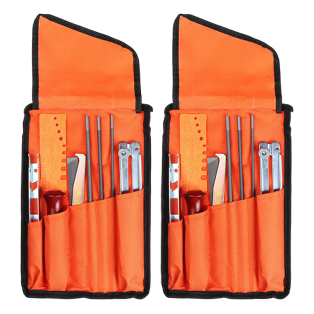 18Pcs Chainsaw Sharpening Filing File Kit with Storage Bag Chain Sharpener Saw