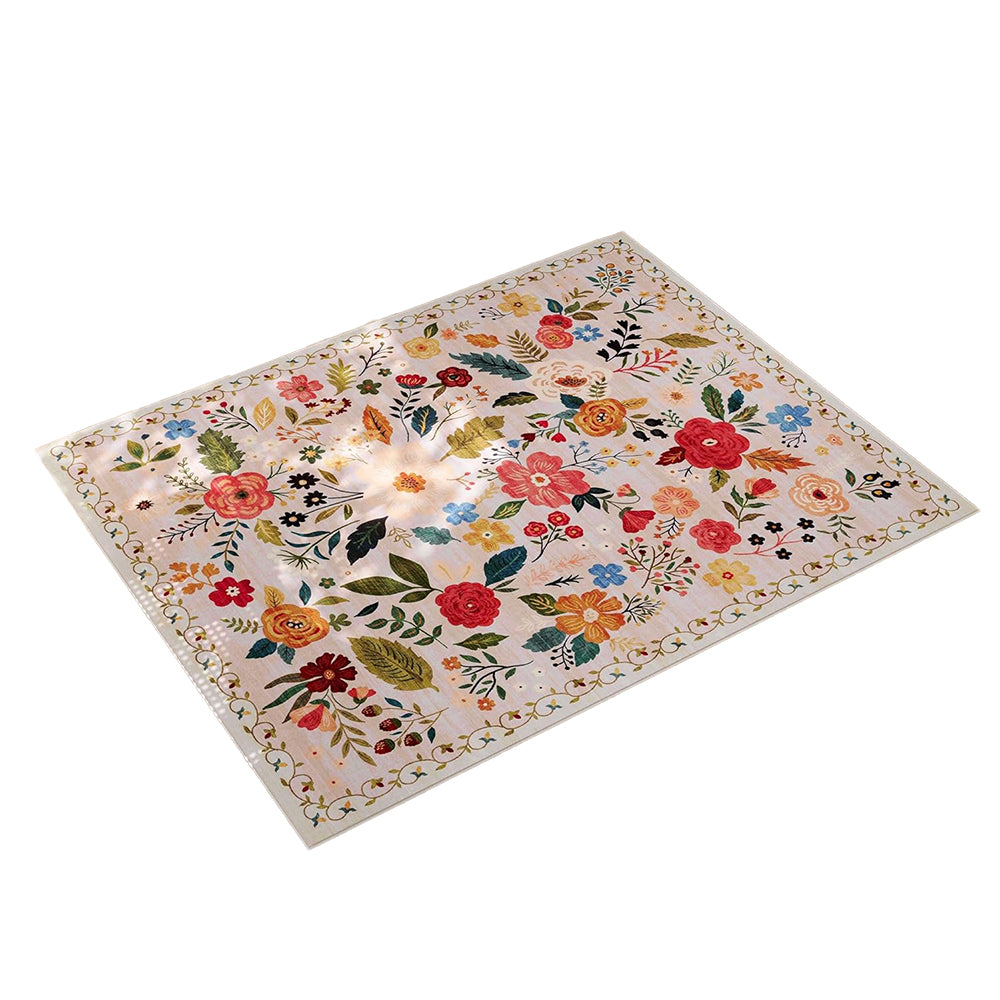 60x90cm Door Mat Indoor Entrance Rug Washable Boho Floral Small Area Rug Pink