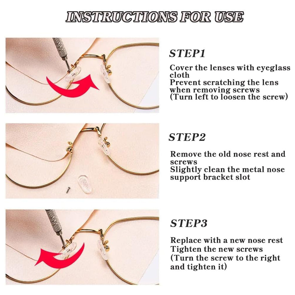 1100Pcs Tiny Repair Screws Nuts Screwdriver Kit Set For Eyeglass Glasses