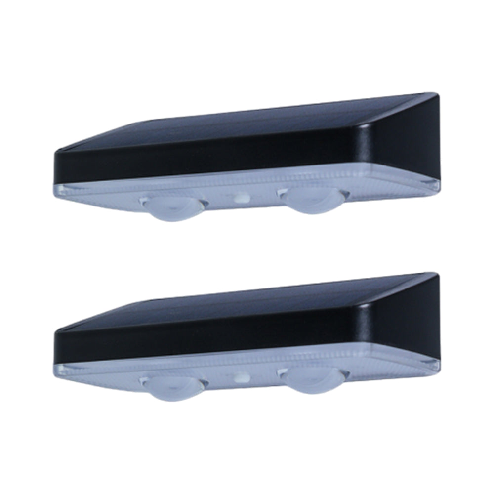 2Pcs Solar Powered LED Wall Washer Light Dimmable Fence Garden Wall Light