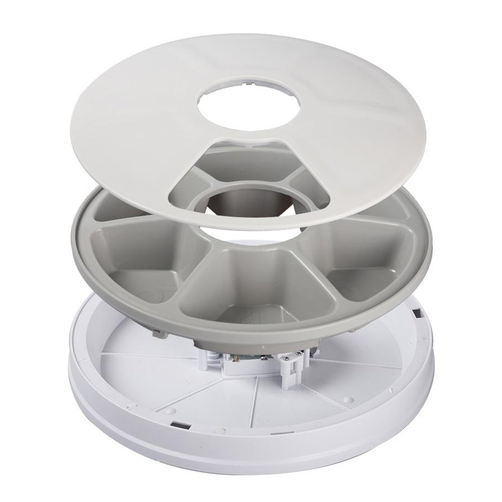 Automatic Cat Feeder with 6 Meals Digital LCD Pet Feeder Food Bowl with Timer