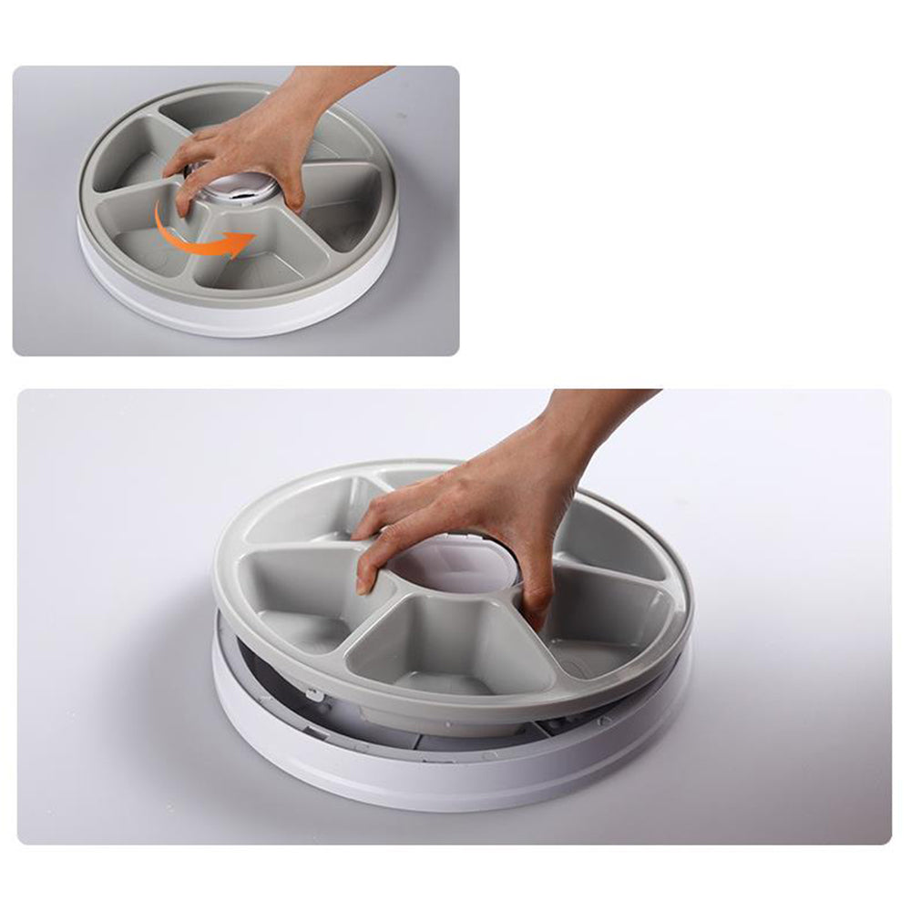 Automatic Cat Feeder with 6 Meals Digital LCD Pet Feeder Food Bowl with Timer