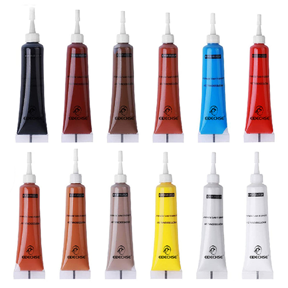 12Pcs Leather Repair Gel Kit Car Seat Sofa Scratch Rips Holes Filler Restore Kit