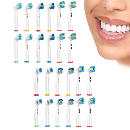 24Pcs Replacement Toothbrush Heads Compatible with Oral B Toothbrush
