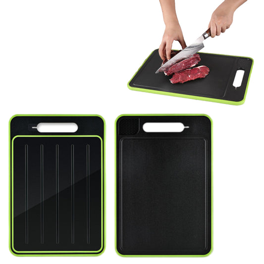 4 in 1 Thawing Tray and Cutting Board Quick Defrosting Tray Kitchen Tool L