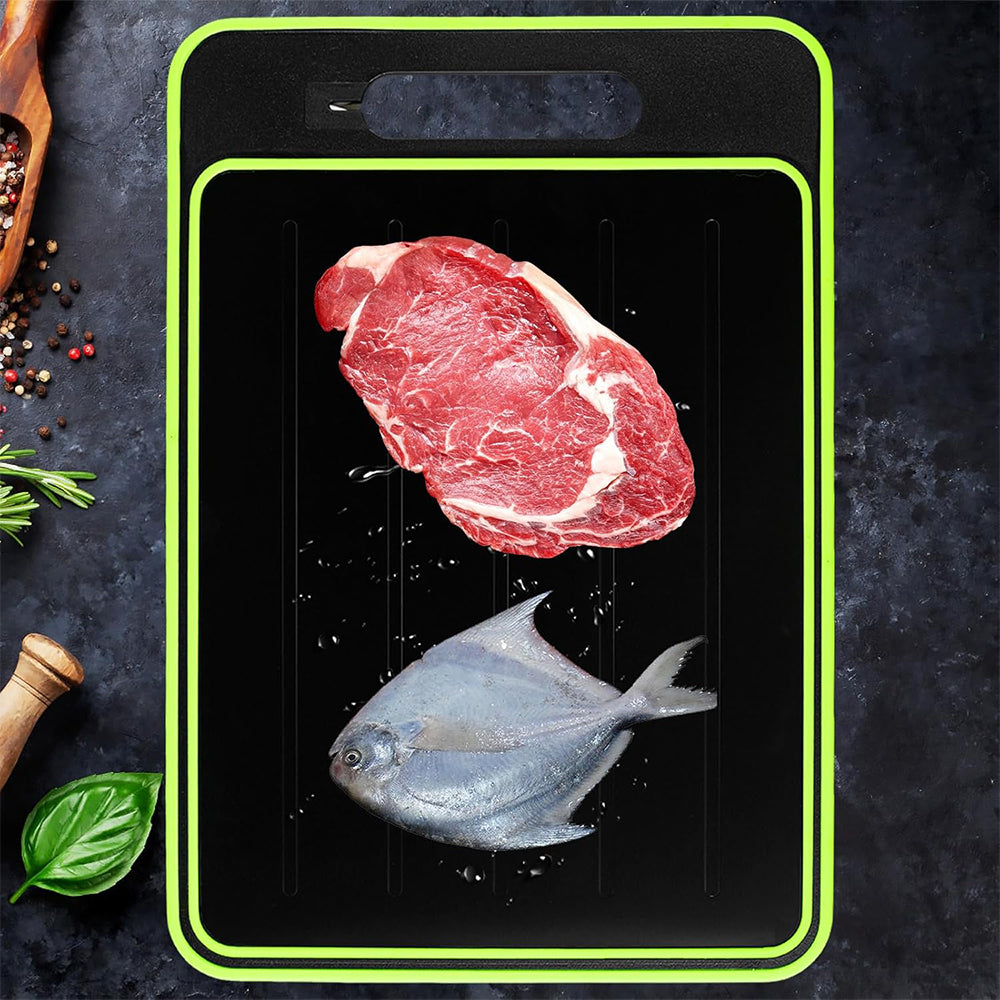 4 in 1 Thawing Tray and Cutting Board Quick Defrosting Tray Kitchen Tool S