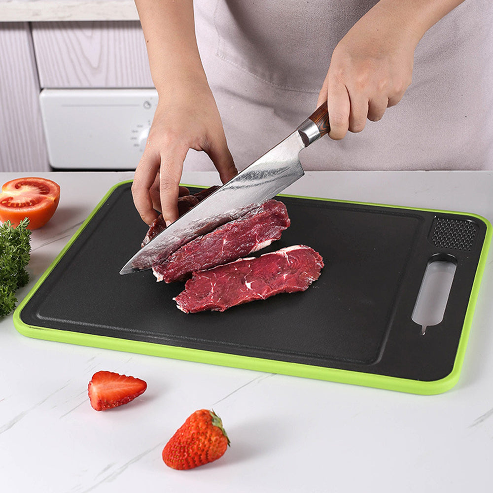 4 in 1 Thawing Tray and Cutting Board Quick Defrosting Tray Kitchen Tool L