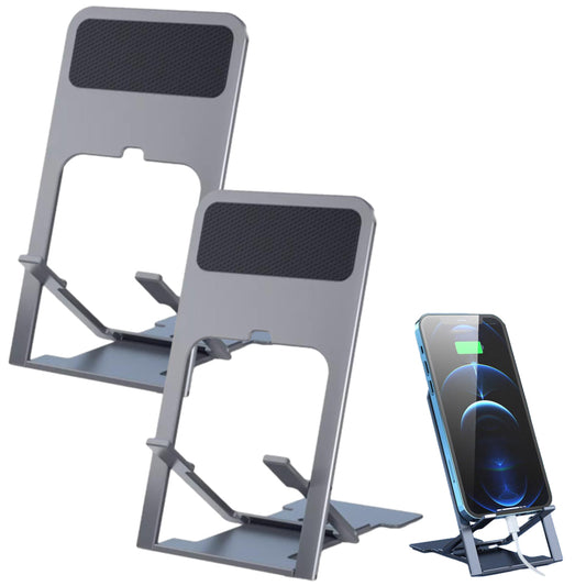 2Pcs Folding Desk Mobile Phone Stand Holder Adjustable ABS Stand Mount Holder
