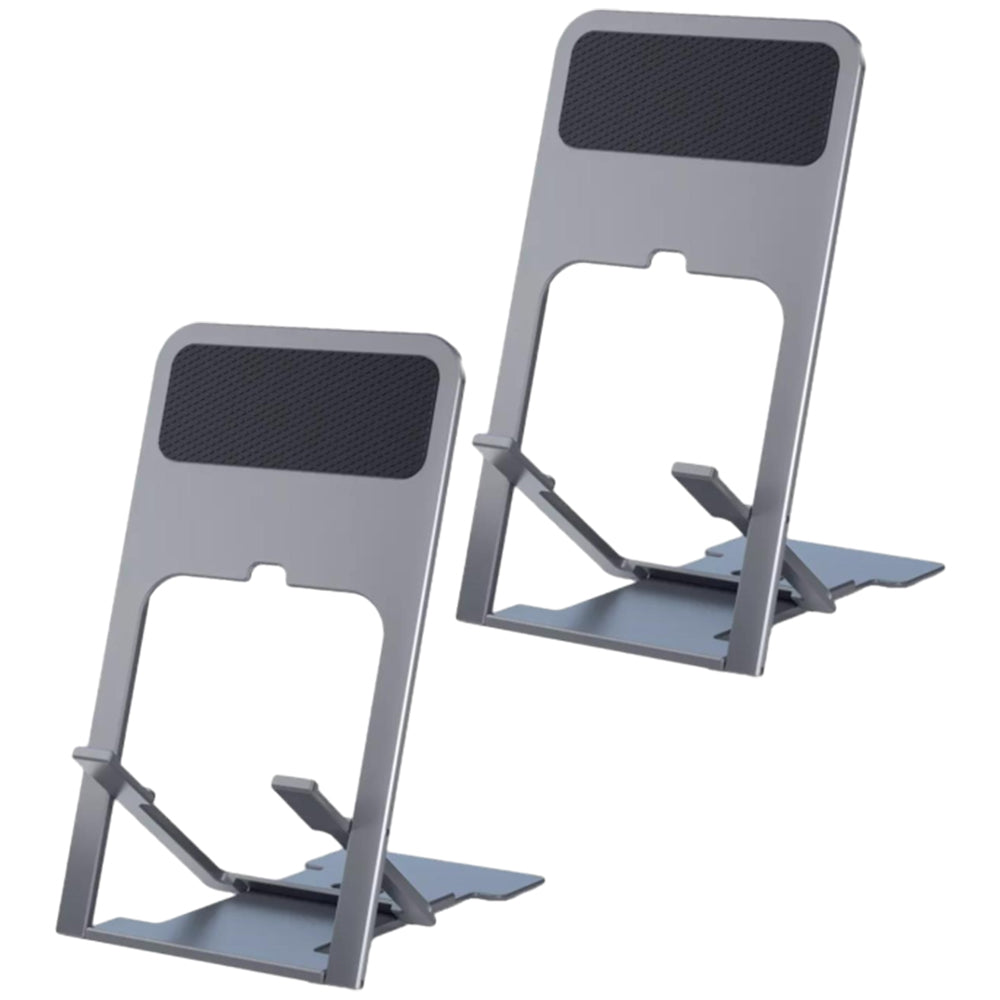 2Pcs Folding Desk Mobile Phone Stand Holder Adjustable ABS Stand Mount Holder