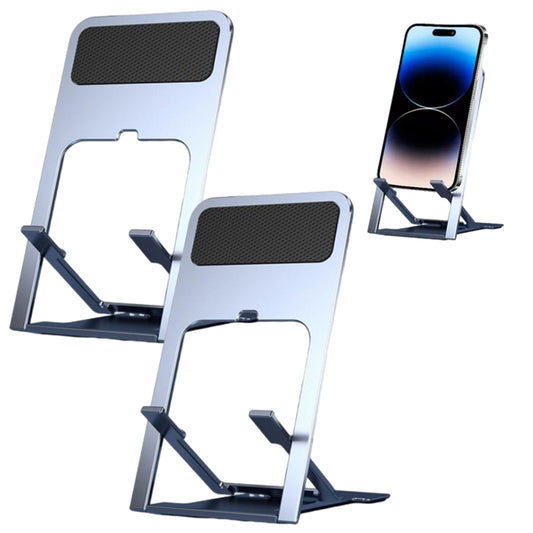 2Pcs Folding Desk Mobile Phone Stand Holder Adjustable Stand Mount Holder