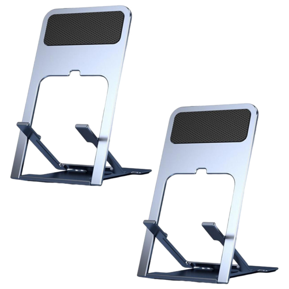 2Pcs Folding Desk Mobile Phone Stand Holder Adjustable Stand Mount Holder
