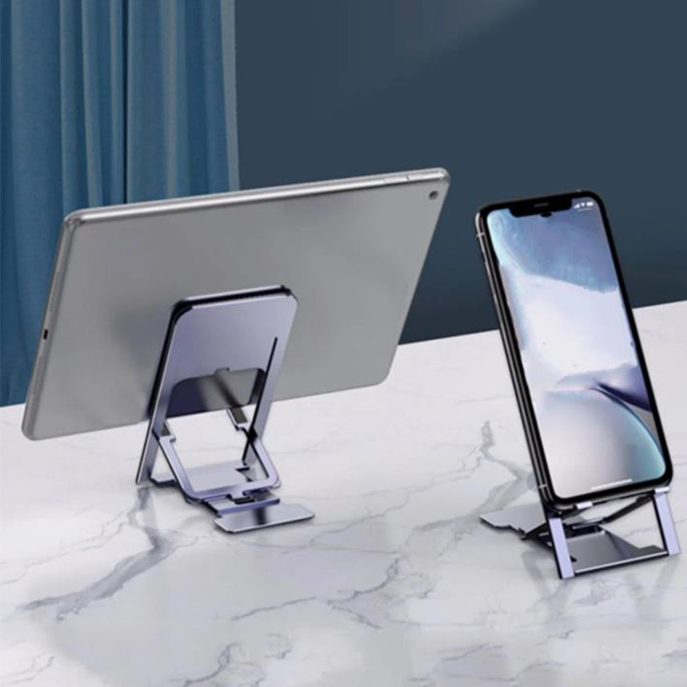 2Pcs Folding Desk Mobile Phone Stand Holder Adjustable Stand Mount Holder