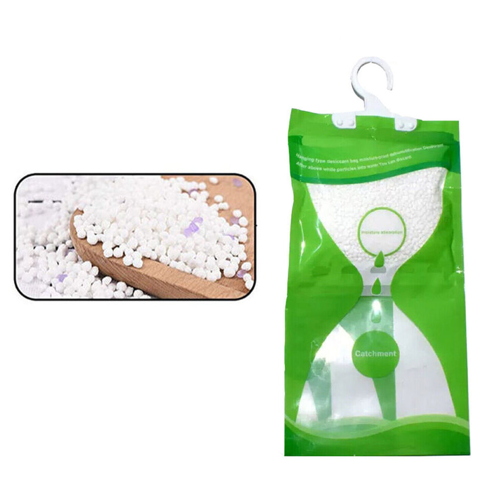 5Pcs Dehumidifier Bag Moisture Absorber Hanging Wardrobe Drying Anti-mold Agent