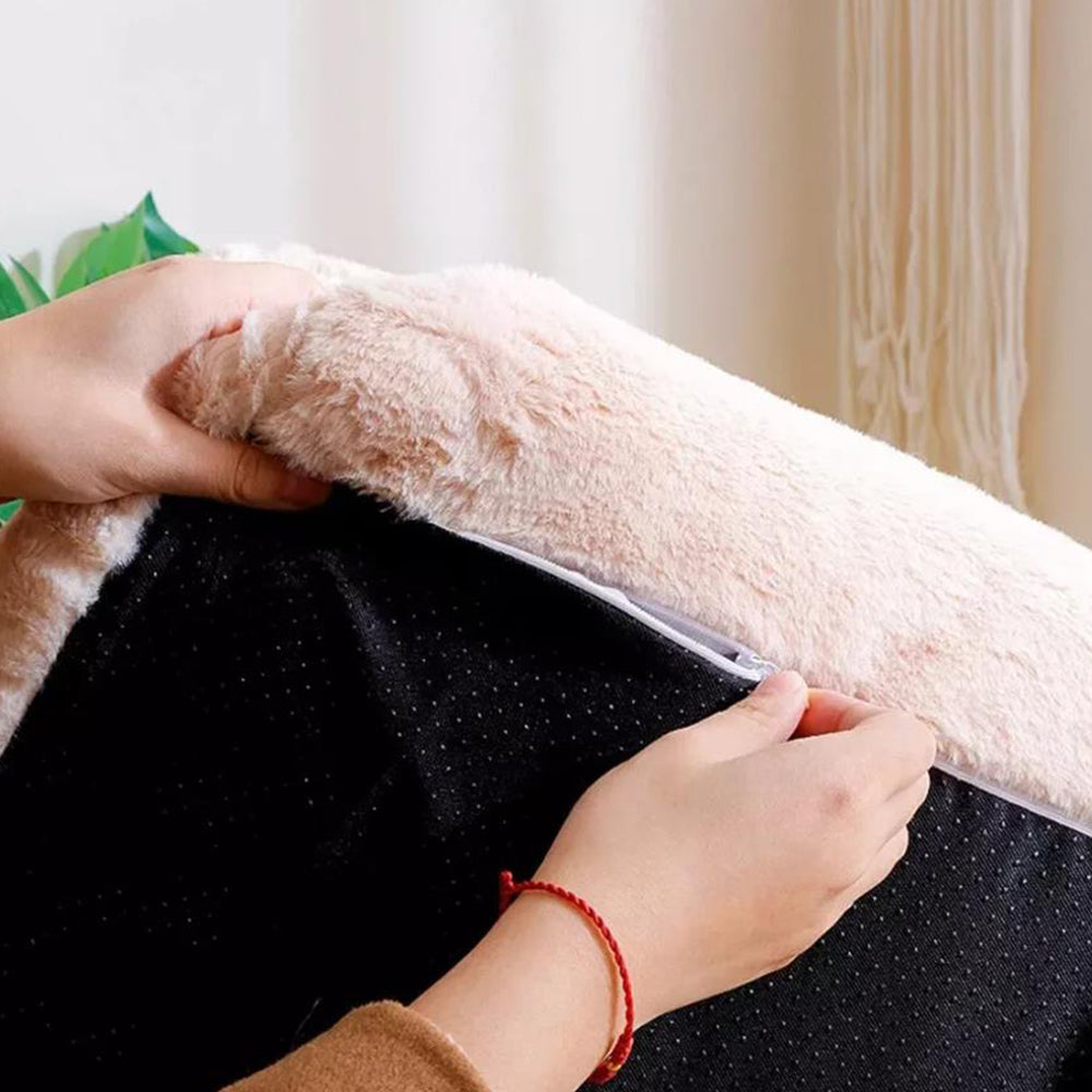 Pet Couch Bed Winter Warm Plush Nest Washable Sofa Cushion Bed Coffee L