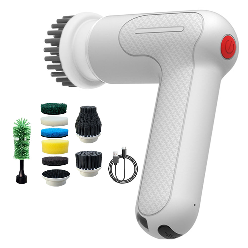 9 In 1 Electric Spin Scrubber Cordless Cleaning Brush Handheld Chargeable Kit