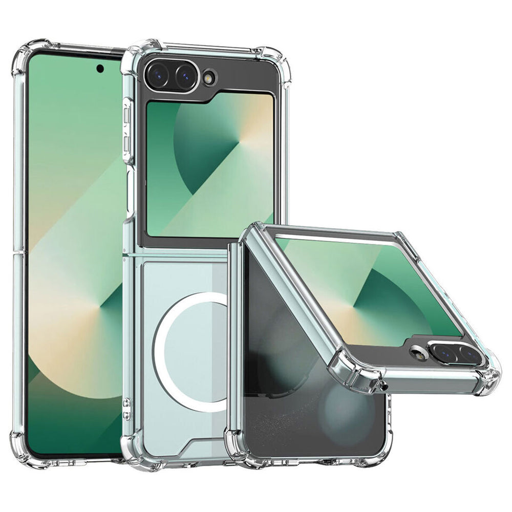 For Samsung Galaxy Z Flip5 5G Magnetic Clear Case Shockproof Phone Cover