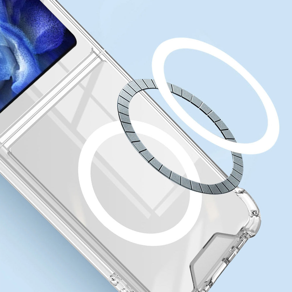 For Samsung Galaxy Z Flip6 5G Magnetic Clear Case Shockproof Phone Cover