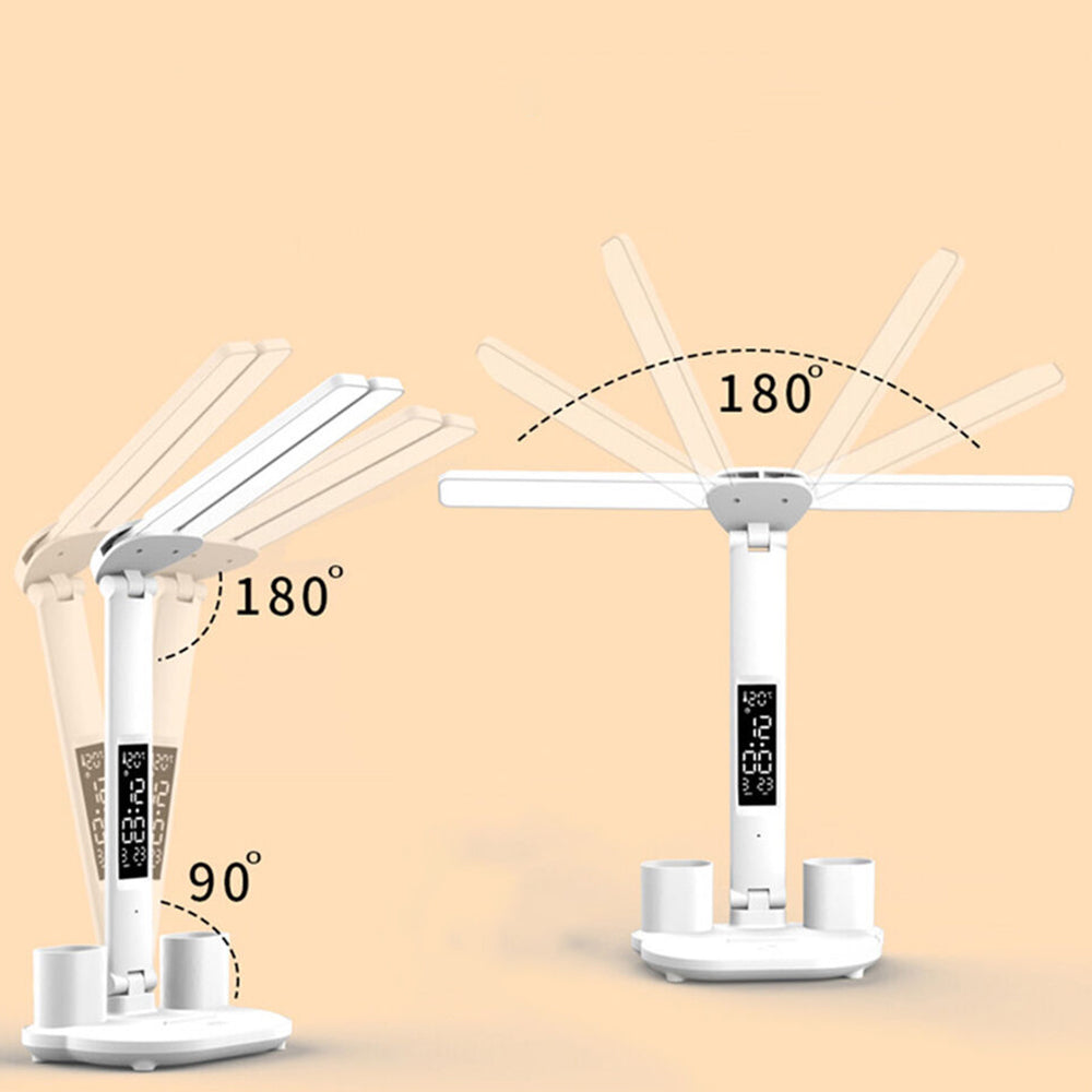 Touch LED Desk Lamp Study Reading Table Light Dimmable with USB Charging Port