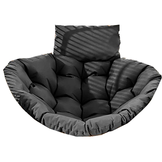 100cm Hanging Egg Chair Cushion Outdoor Hanging Backet Seat Cushion Pad Black