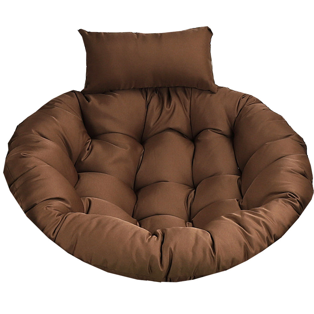 120cm Hanging Egg Chair Cushion Outdoor Hanging Backet Seat Cushion Pad Coffee