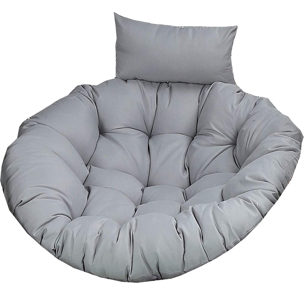 100cm Hanging Egg Chair Cushion Outdoor Hanging Backet Seat Cushion Pad Grey