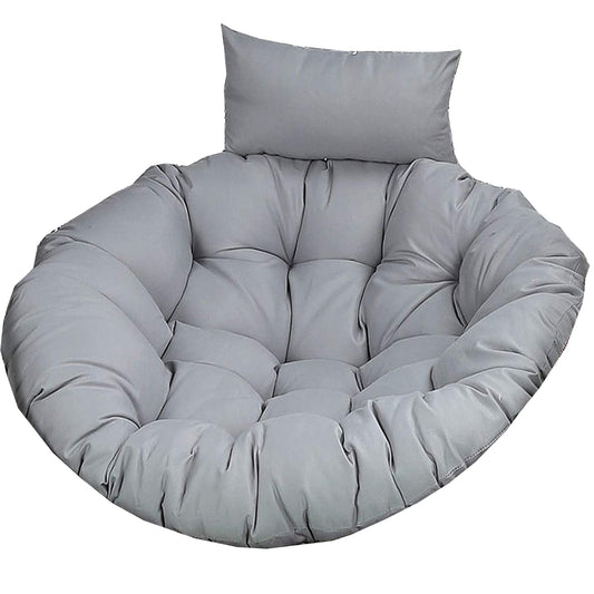 100cm Hanging Egg Chair Cushion Outdoor Hanging Backet Seat Cushion Pad Grey