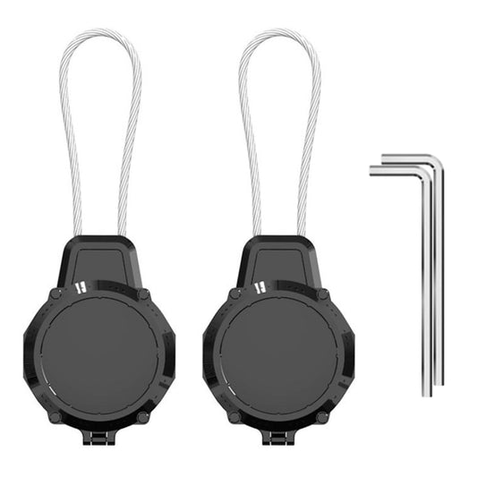 2Pcs For Apple AirTag Water-Resistant AirTag Keychain Holder with Wire Cable