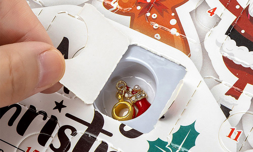24 Days Christmas Advent Calendar Bracelet Making Kit Countdown Calendar