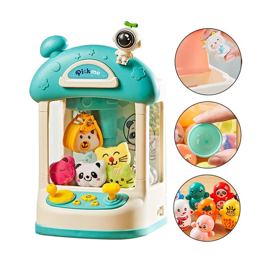 USB Kids Mini Claw Machine Arcade Doll Grabber Toy - Green