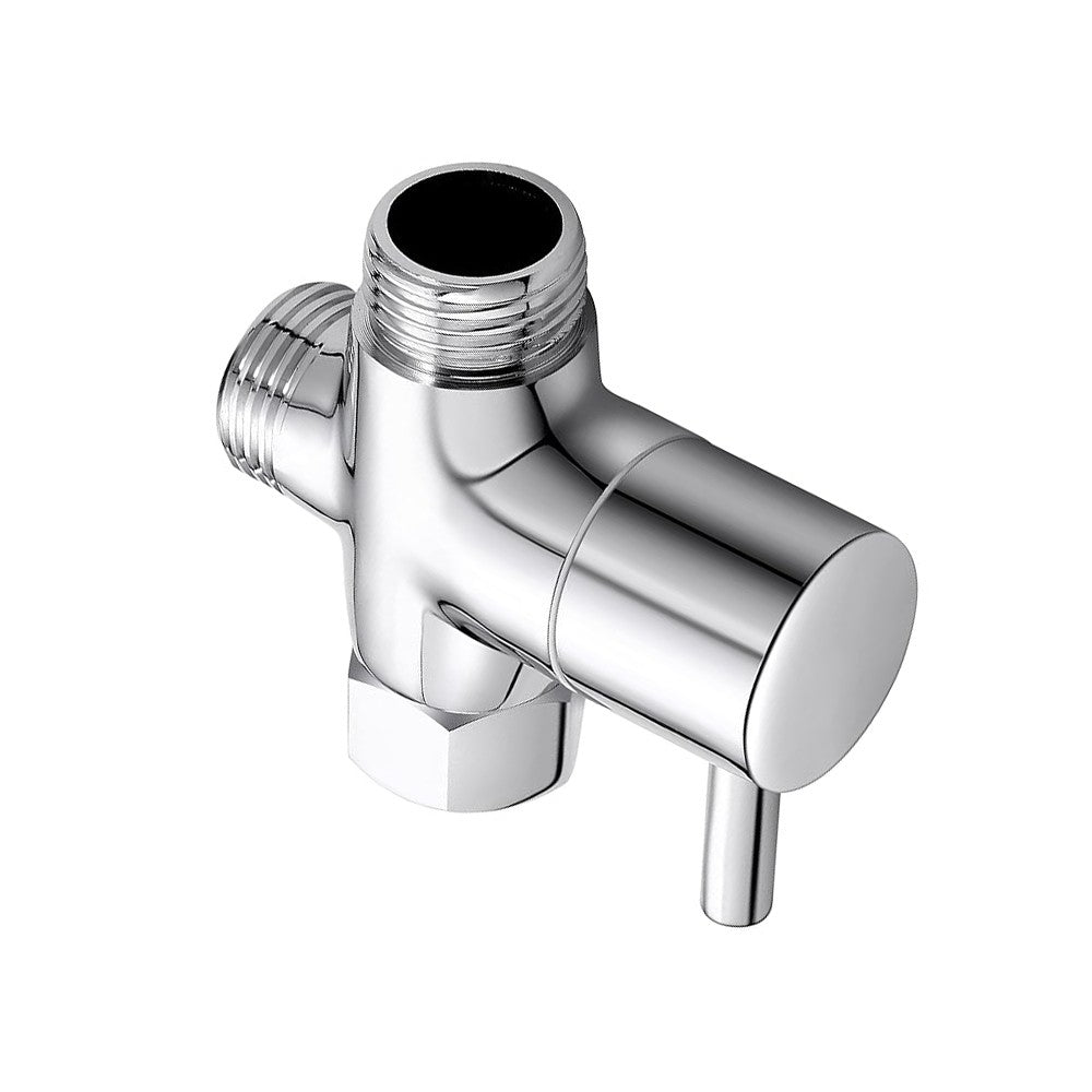 2Pcs 3-Way G1/2 Shower Head Diverter T-adapter