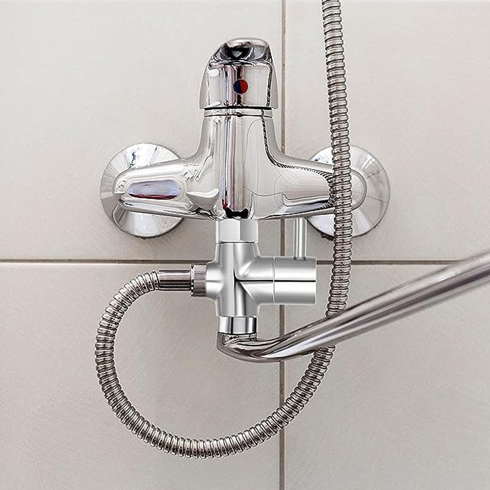 2Pcs 3-Way G1/2 Shower Head Diverter T-adapter