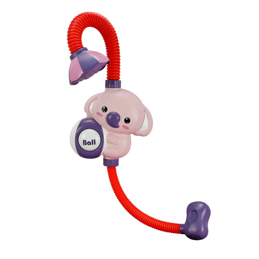 Cute Animal Shower Head Electric Water Spray Shower Head - Pink Elephant