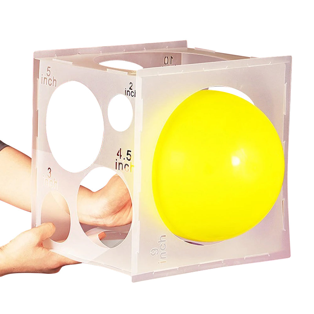 11Holes Collapsible Plastic Balloon Sizer Box Size Measurement Tool