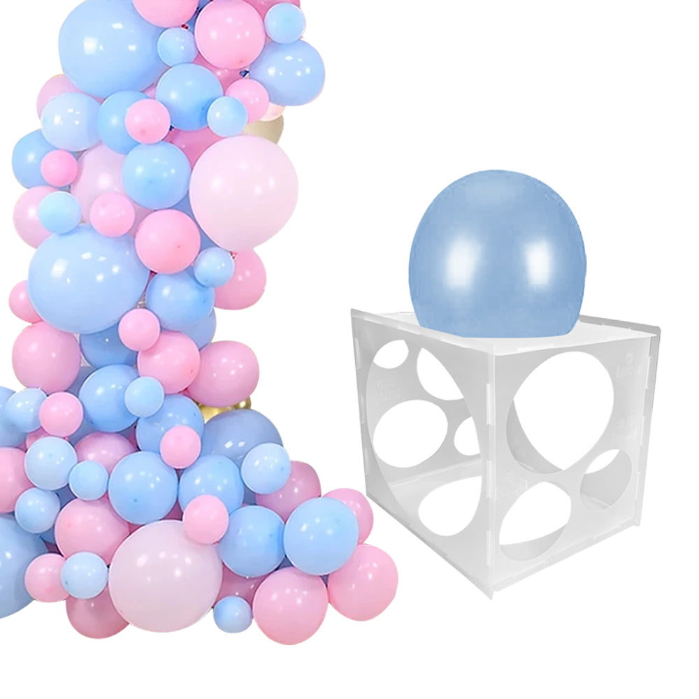 11Holes Collapsible Plastic Balloon Sizer Box Size Measurement Tool