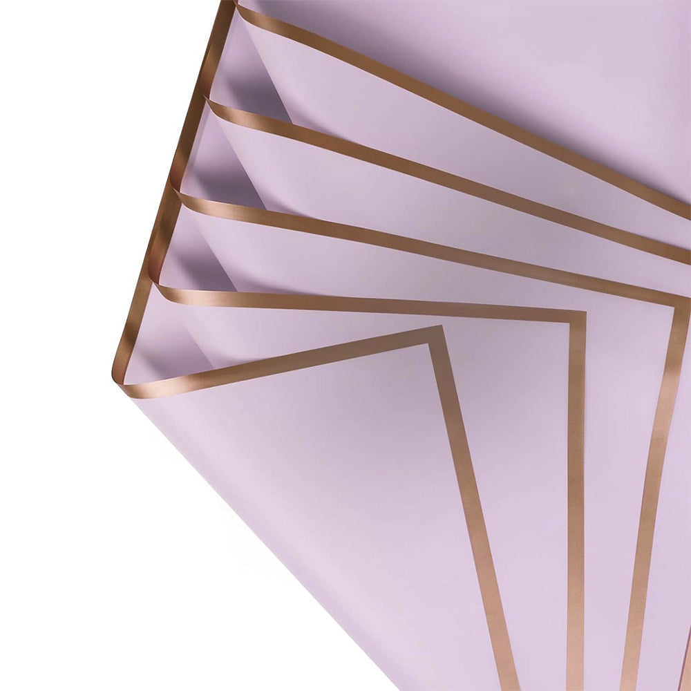 20Pcs Flower Wrapping Paper Water-resistant Bouquet Packaging Paper Purple