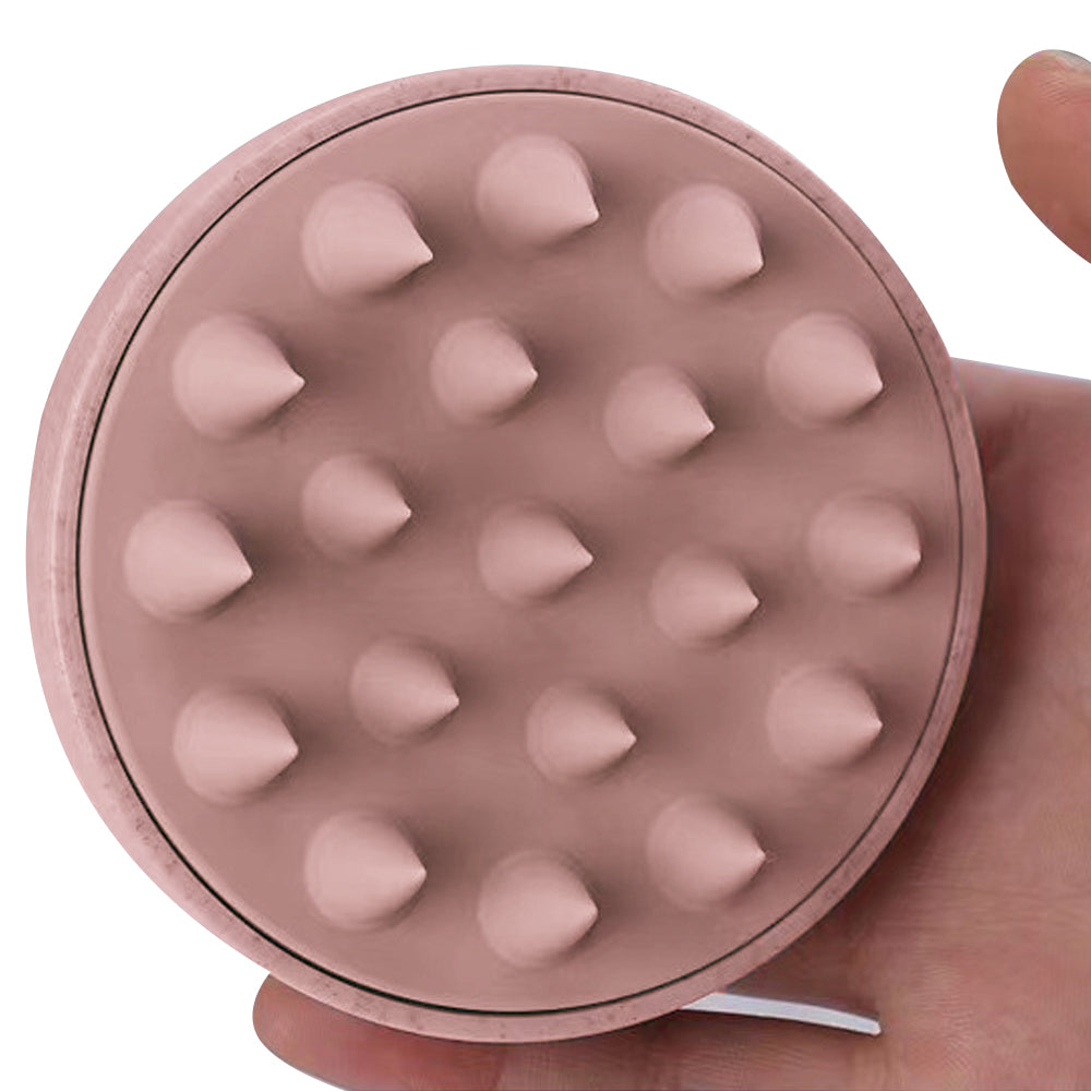 Shampoo Brush Hair Scalp Massager Shower Comb for Scalp Exfoliator Pink