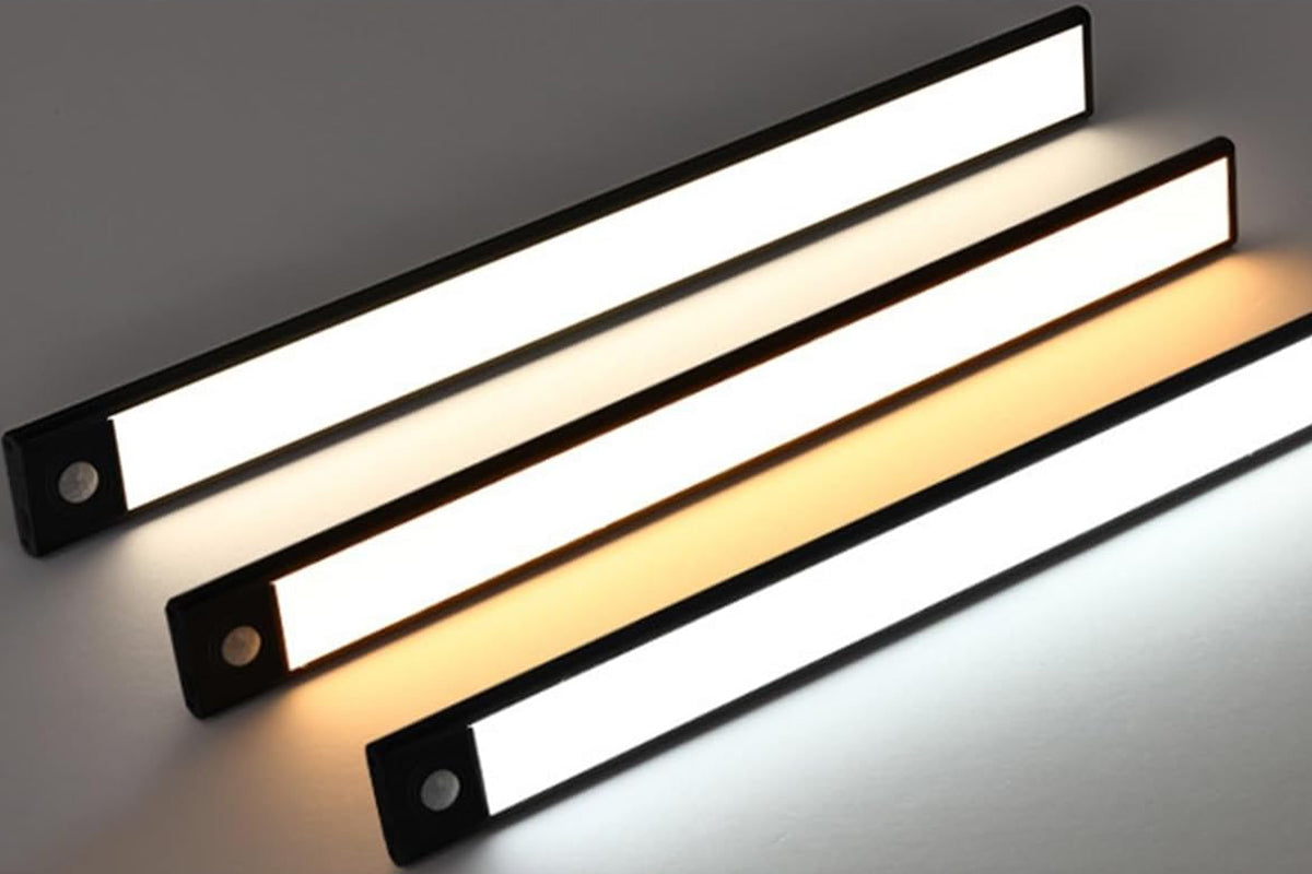 2PCS Rechargeable Under Cabinet Lights with Motion Sensor