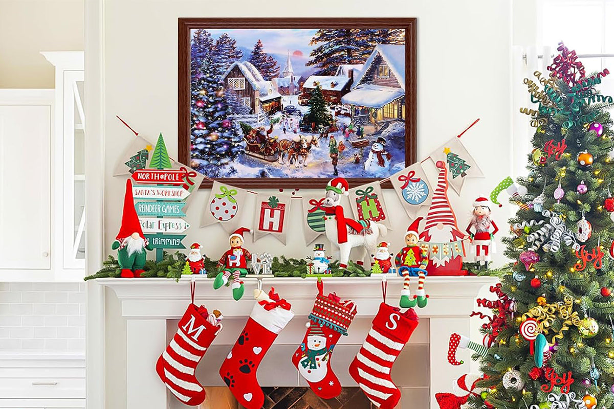 24 Days Christmas Advent Calendar 1008 Pcs Jigsaw Puzzles Countdown Calendar Blind Box