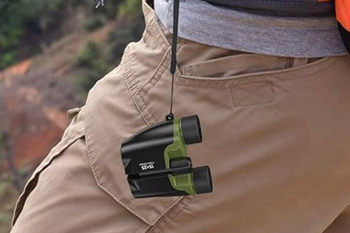 15X25 Compact Binoculars with Storage Bag for Adults