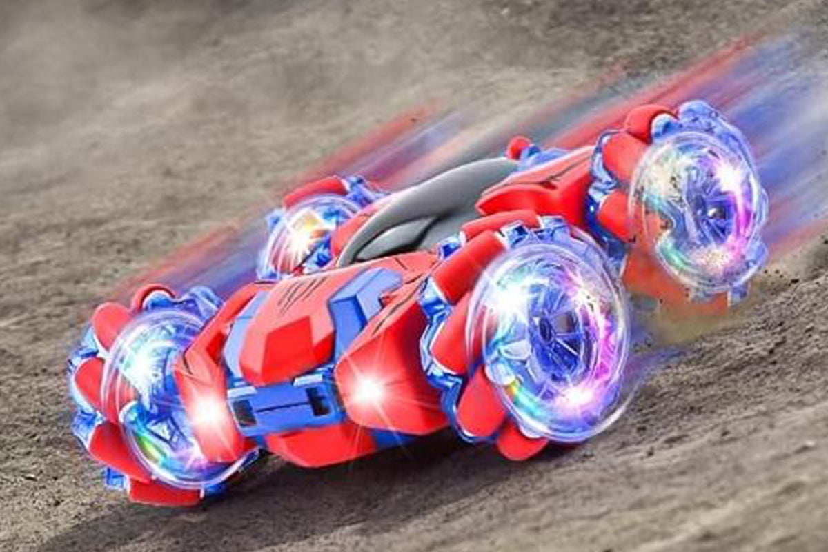 Spider Remote Control Car with Cool Lights 360 Degrees Rotating 4WD Off-Road Race Car