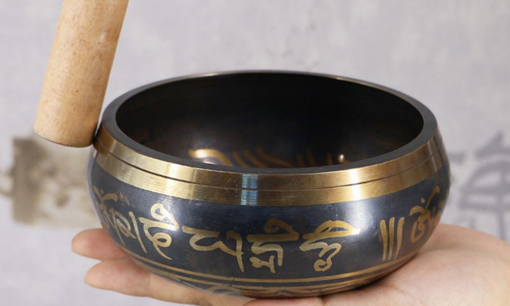 Tibetan Singing Bowl for Yoga Meditation with Striker and Cushion