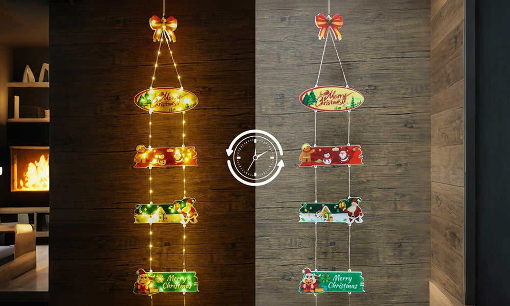 Christmas Door Light with 8 Modes for Home Holiday Decoration