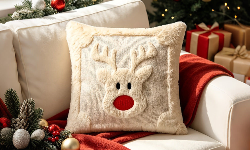 2 PCS Christmas Sofa Bedroom Cushion Pillow Covers