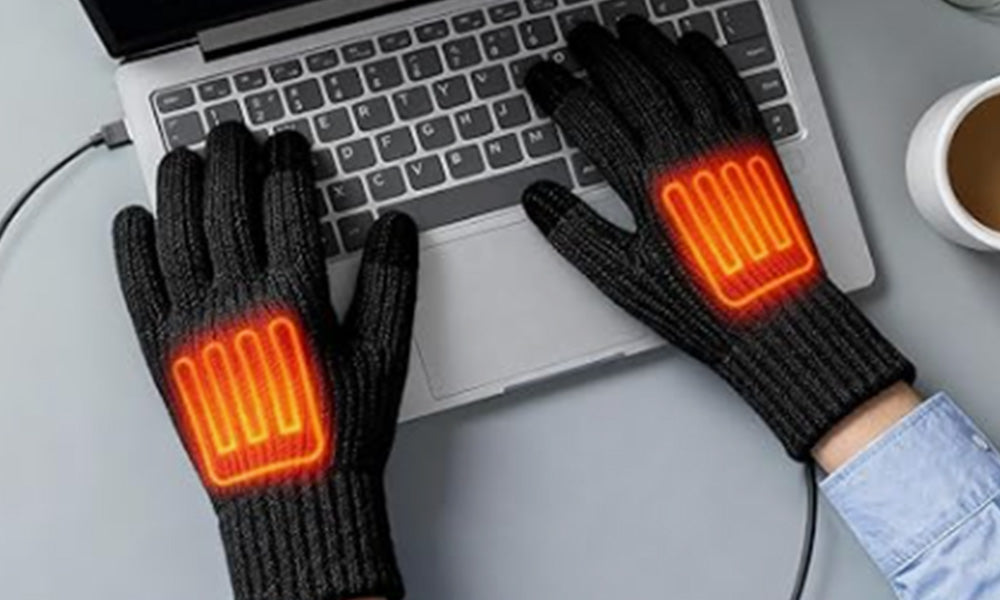 USB Heated Touchscreen Gloves for Winter