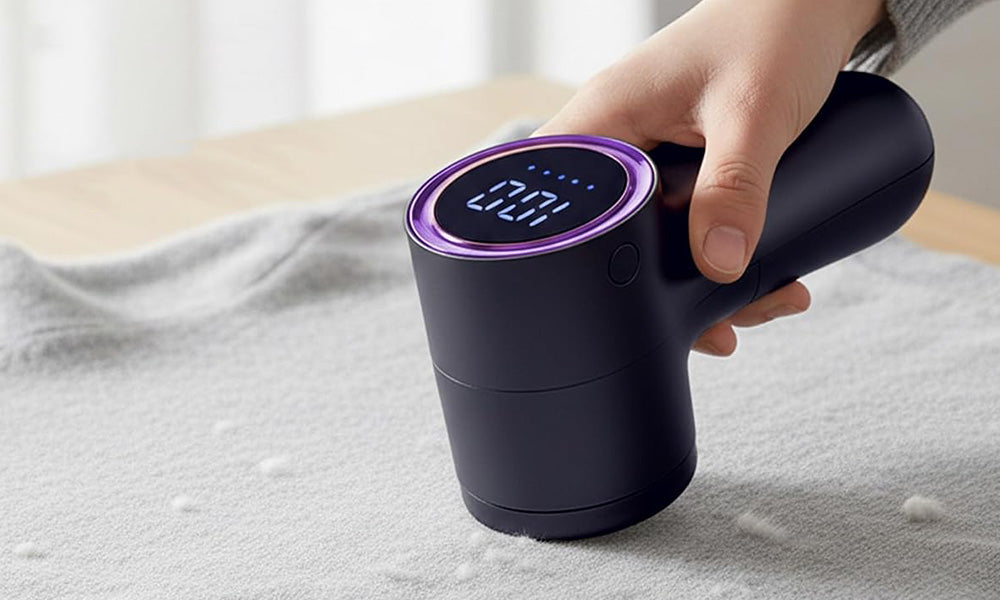 Electric Fabric Lint Remover Pill Shaver with Adjustable Speed for Sweaters and Clothes