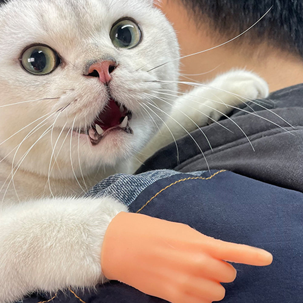 14Pcs Cat Pet Mini Hand Finger Puppet Finger Toy Tiny Finger Hand Palm Toy
