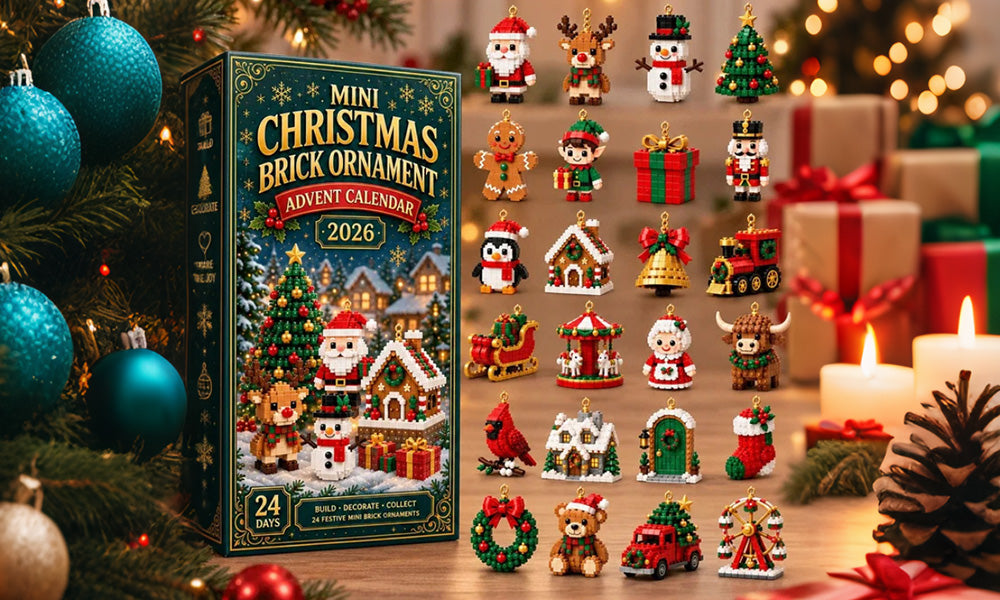 24 Day 3D Mini Christmas Advent Calendar Ornaments