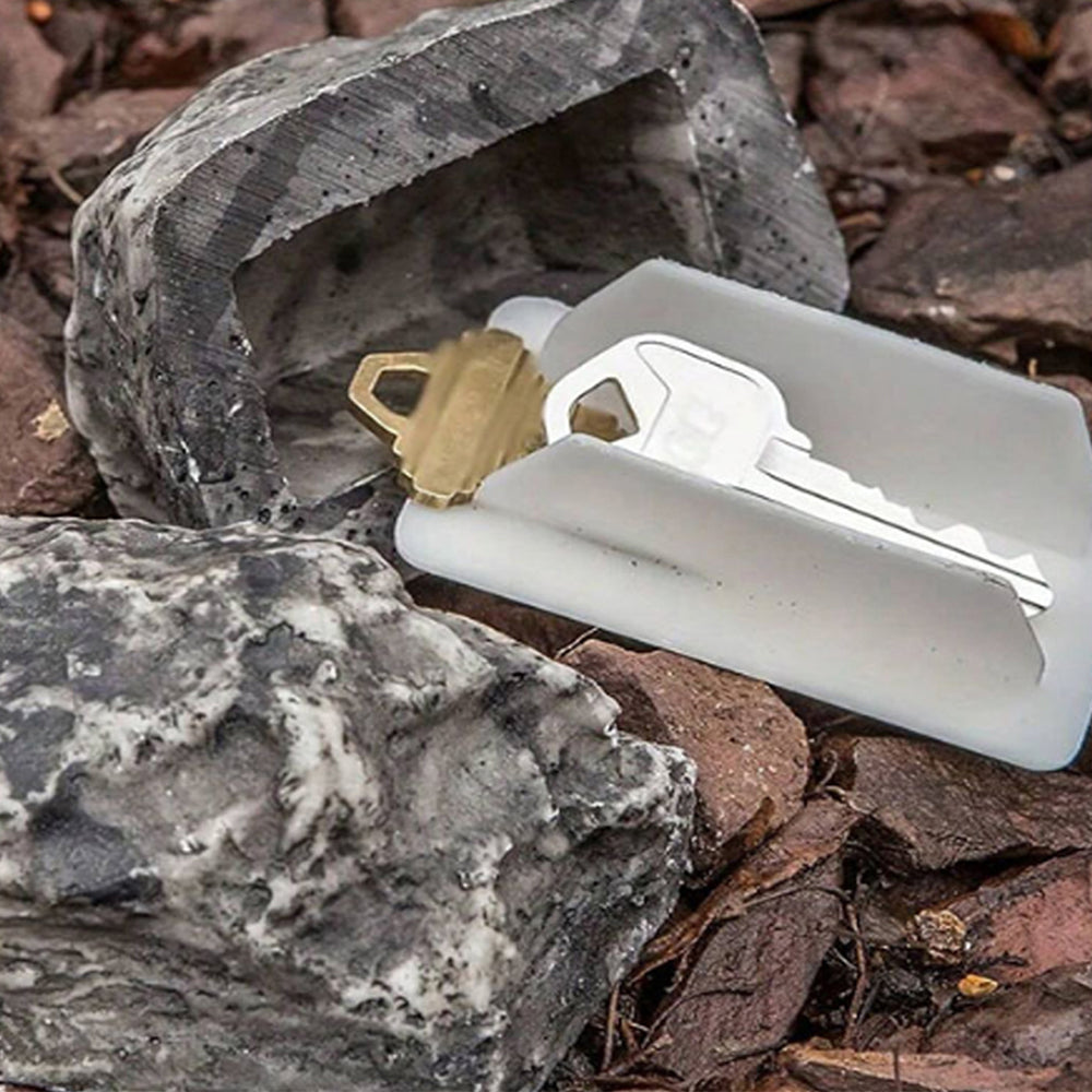 2 X Rock Key Storage Outdoor Stone Key Keeper Stone Outdoor Key Storage